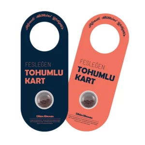 tohumlu tanıtım broşürü kapı askılığı
